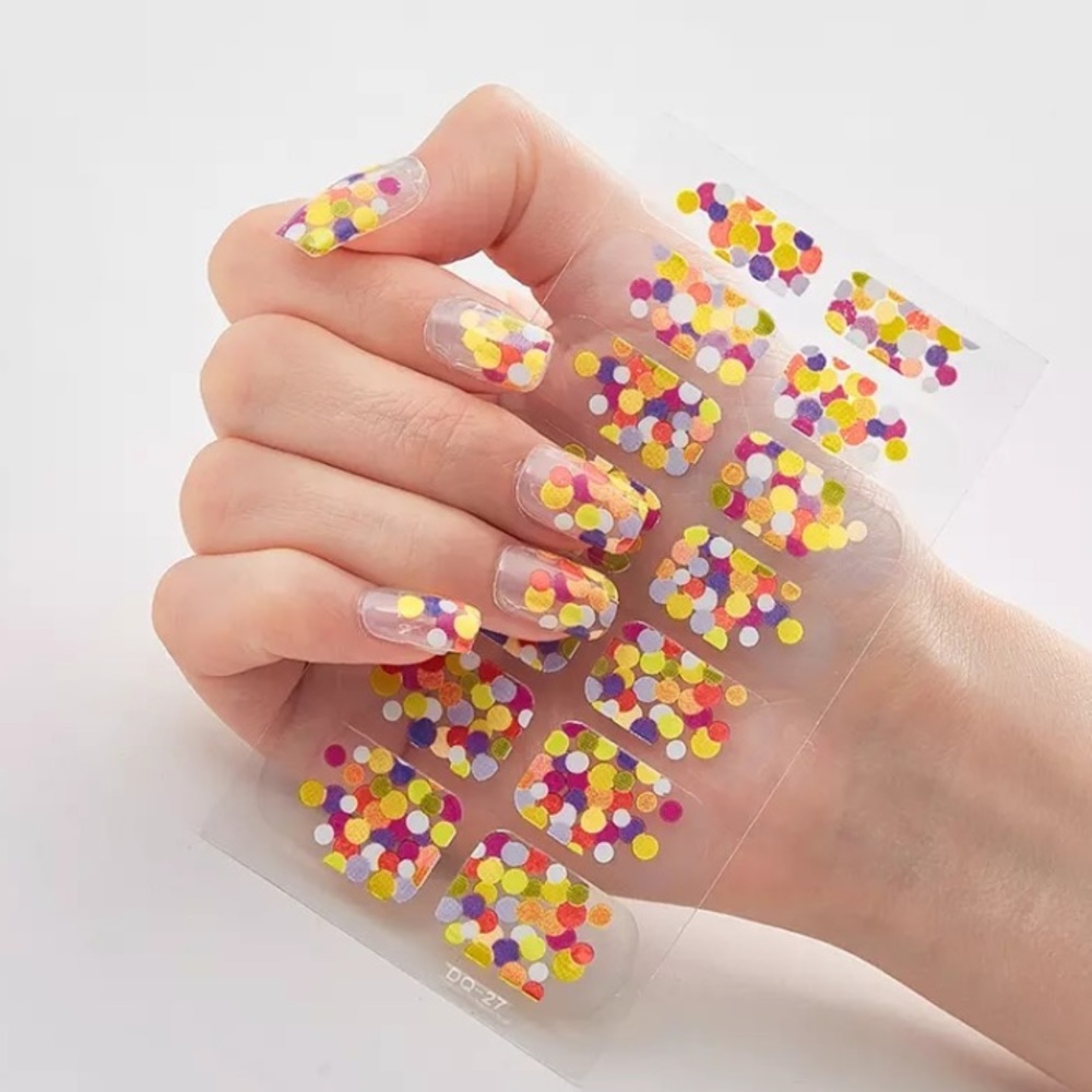 ๐ New Nail Stickers - 14 colourful sticker set